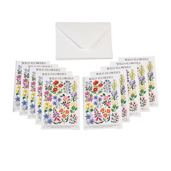 Pohľadnice v súprave 10 ks Wild Flowers – Rex London-image-1