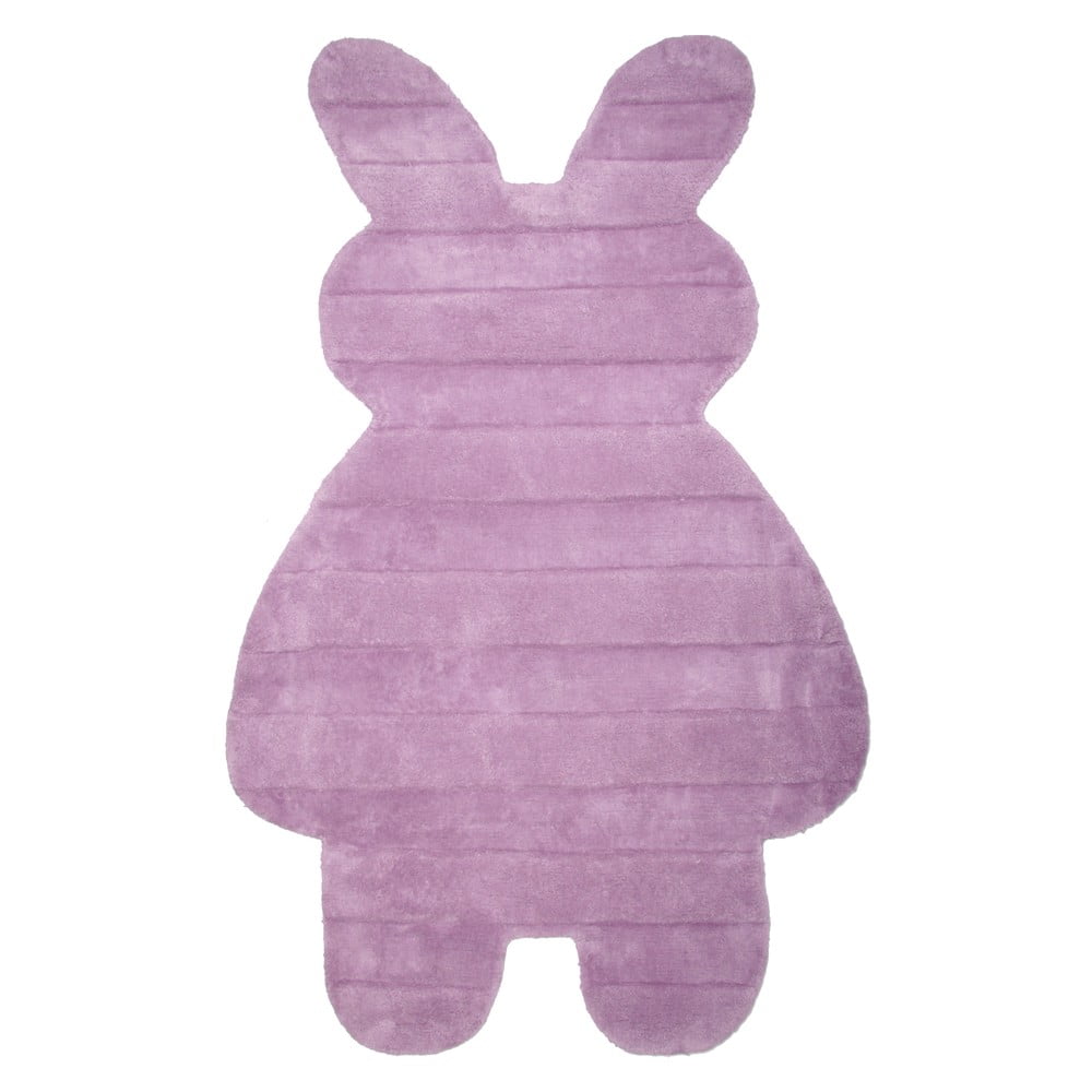 Detský ružový koberec Nattiot Bunny, 85 x 140 cm