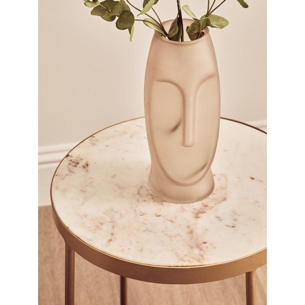 Okrúhly odkladací stolík s mramorovou doskou ø 36 cm Shalimar – Premier Housewares-image-3