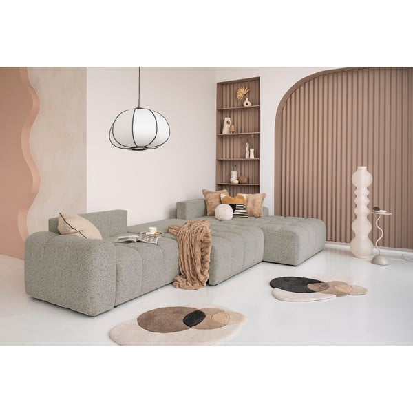 Svetlohnedá rozkladacia modulárna rohová pohovka s úložným priestorom (pravý roh) Lulu – Miuform-image-1