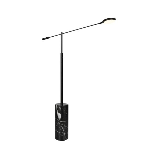 Čierna LED stojacia lampa (výška  145 cm) Fiore – Trio Select