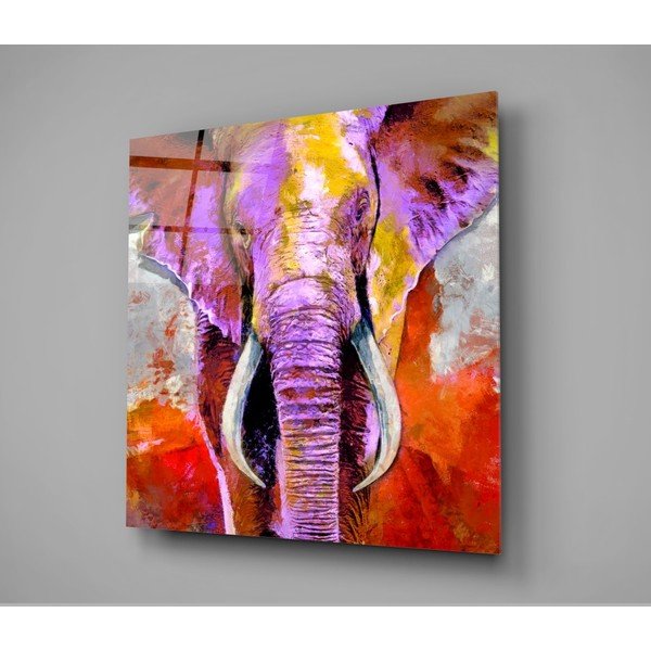 Sklenený obraz Insigne Revenge of the Elephant, 40 x 40 cm-image-3
