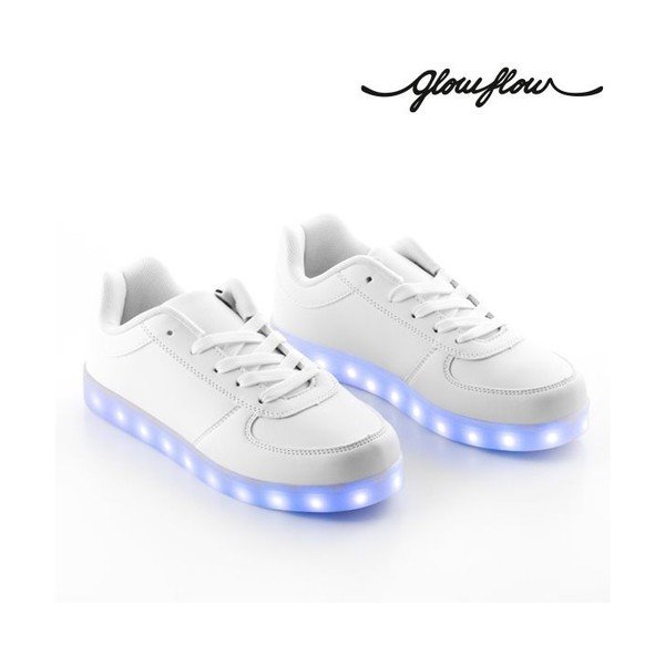Biele LED tenisky InnovaGoods GlowFlow Trainers, veľkosť 40-image-2