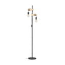 LED stojacia lampa v čiernej a prírodnej farbe (výška 166,5 cm) TOWNSHEND – EGLO