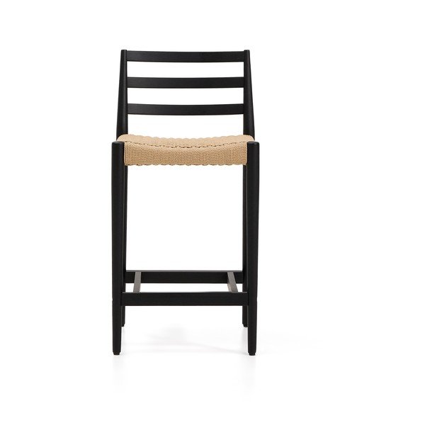 Čierna/v prírodnej farbe barová stolička z dubového dreva (výška sedadla 65 cm) Analy – Kave Home-image-2