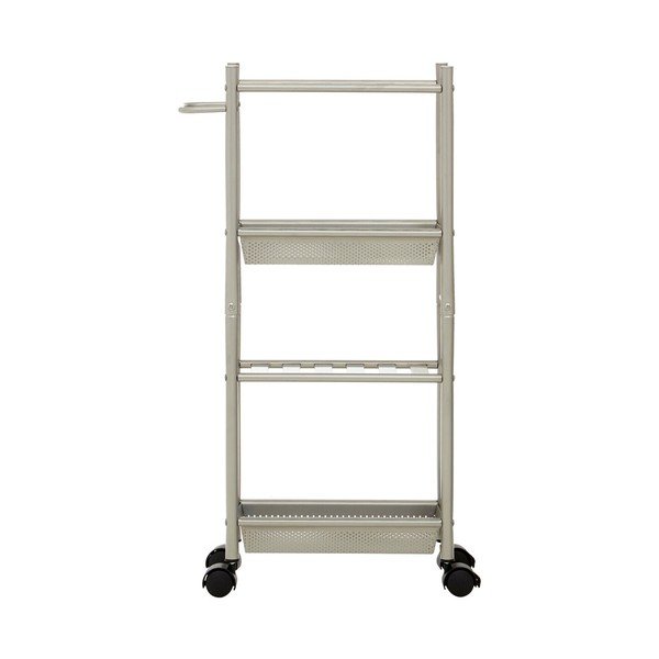 Kovový servírovací stolík na kolieskach 16x40 cm Dara – Premier Housewares-image-4