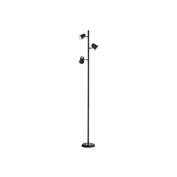 Čierna stojacia LED lampa Trio Narcos, výška 1,54 m