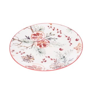 Biely porcelánový tanier Dakls, ø 19,1 cm