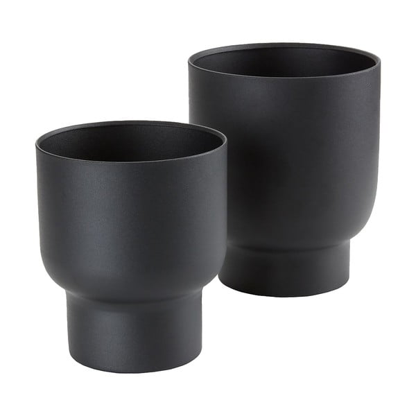 Kovové obaly na kvetináče v súprave 2 ks ø 16 cm Fulda – House Nordic-image-4