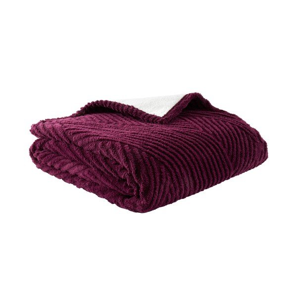 Tmavofialový pléd 230x220 cm Heat Buddy Super Thermal – Catherine Lansfield