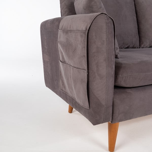 Tmavosivá pohovka 215 cm Sofia – Balcab Home-image-1