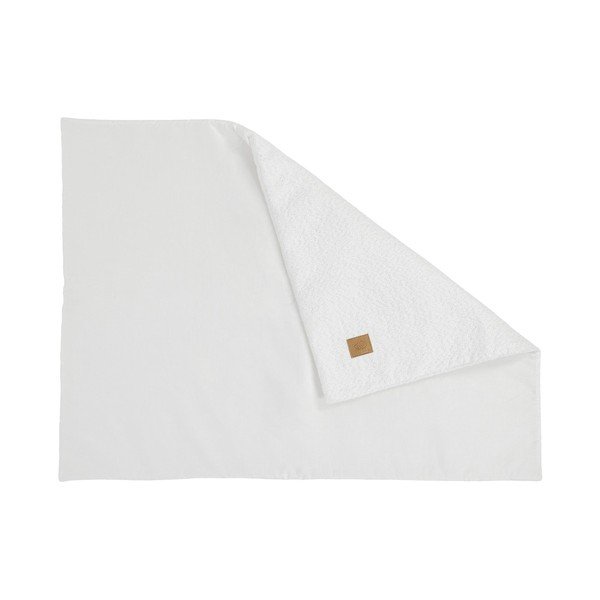 Biela detská deka z materiálu buklé 100x77 cm – Meowbaby-image-1