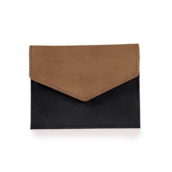 Hnedo-čierna kožená peňaženka O My Bag Cardholder
