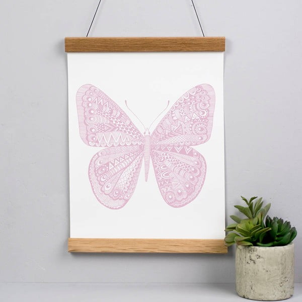 Plagát Karin Åkesson Design Butterfly Pink, 30x40 cm