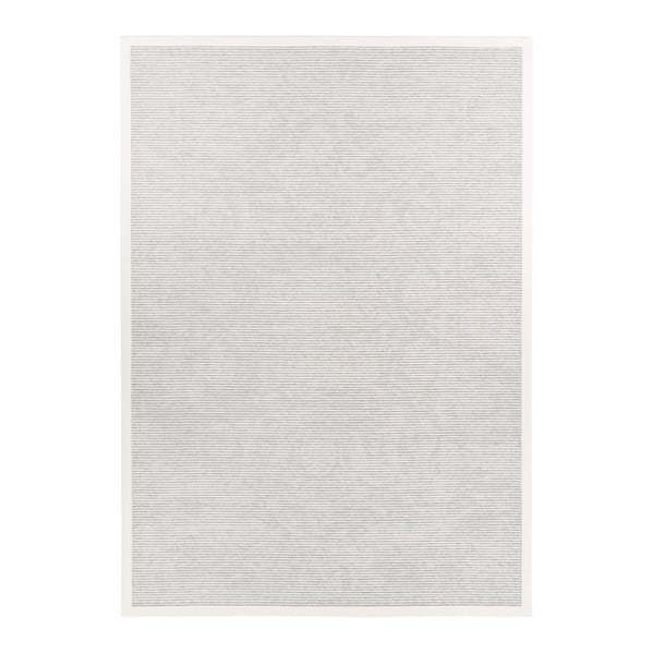 Biely vzorovaný obojstranný koberec Narma Palmse, 70 × 140 cm-image-4