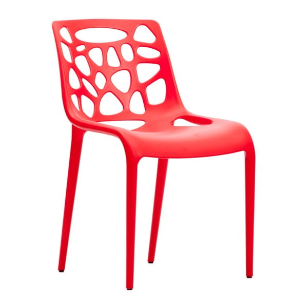 Červená záhradná stolička RGE