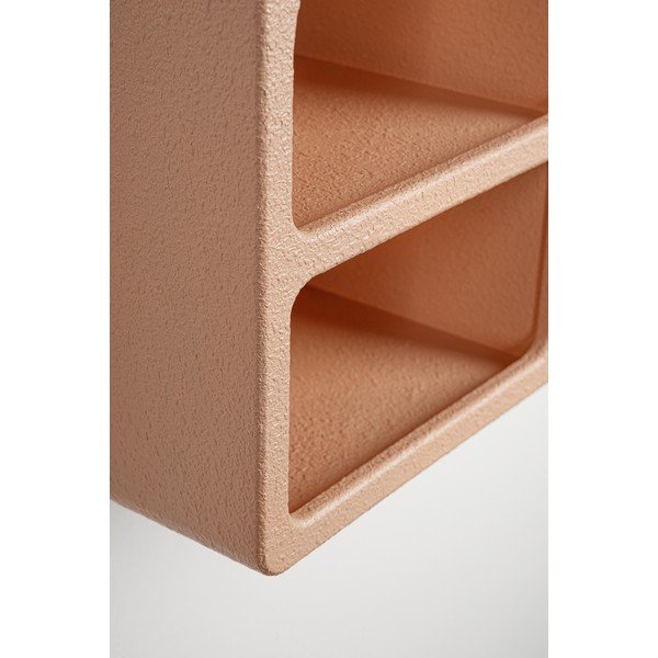 Poschodová polica v terakotovej farbe 40 cm Creamy – Bizzotto-image-2