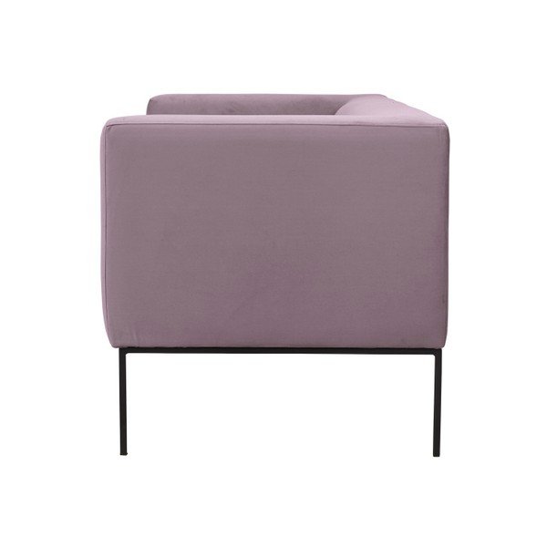 Púdrovoružová zamatová pohovka Windsor & Co Sofas Neptune, 195 cm-image-3