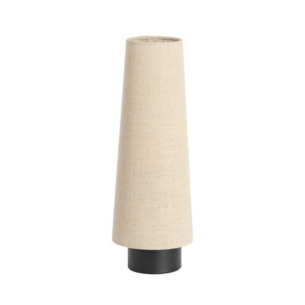 Béžová kovová stolová lampa s textilným tienidlom (výška  42 cm) Howie – Light & Living