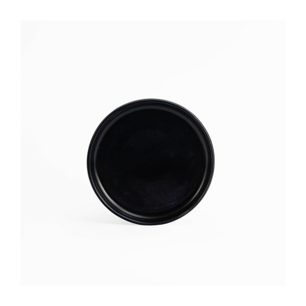 Čierny kameninový dezertný tanier ÅOOMI Luna, ø 17 cm