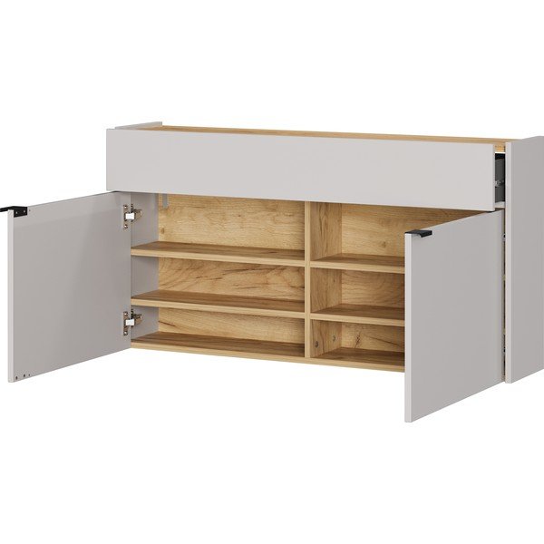 Krémovobiela závesná skrinka 110x57x22 cm Ameca – Germania-image-3