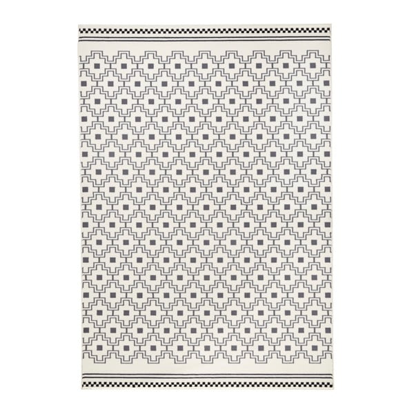 Čierno-biely koberec Zala Living Cubic, 160 × 230 cm