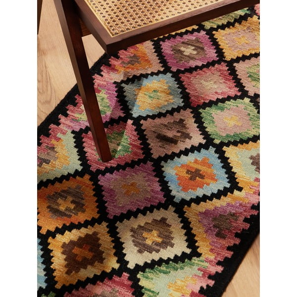 Obojstranný ručne tkaný vlnený behúň 60x190 cm Kamal Zara – Nouristan-image-3