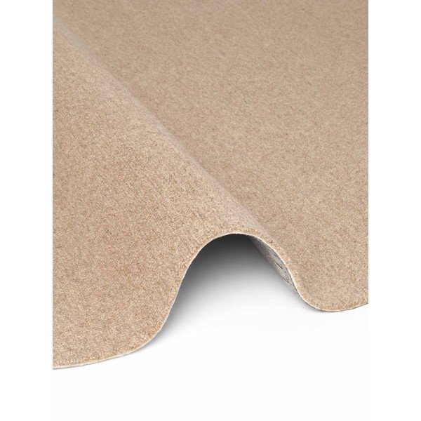 Ručne tkaný vlnený okrúhly koberec v prírodnej farbe ø 200 cm Puristic Knots – Elle Decoration-image-4