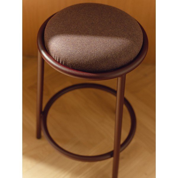 Vínovočervená kovová barová stolička (výška sedadla 68 cm) Hogo – noo.ma-image-3