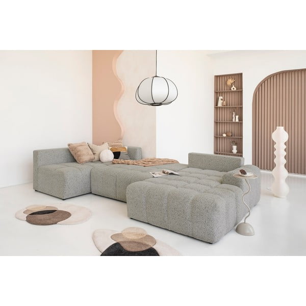 Svetlohnedá rozkladacia modulárna rohová pohovka s úložným priestorom (ľavý roh) Lulu – Miuform-image-2