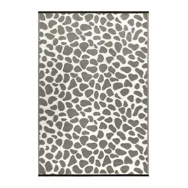 Sivo-biely obojstranný koberec vhodný aj do exteriéru Green Decore Silenco, 150 × 240 cm