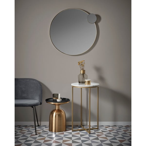 Odkladací stolík v zlatej farbe Kave Home Physic, ø 37 cm-image-1