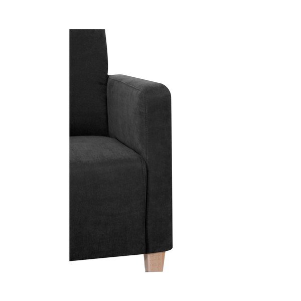 Čierne kreslo Max Winzer Milla Velor-image-2