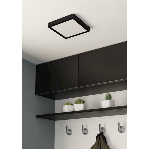 Čierne LED stropné svietidlo 21x21 cm FUEVA 5 – EGLO-image-1