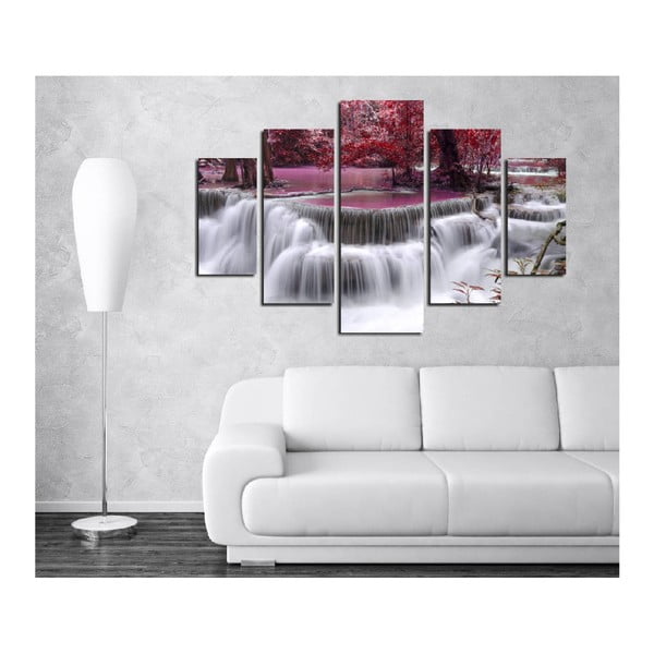 Viacdielny obraz Waterfall, 92 × 56 cm-image-1