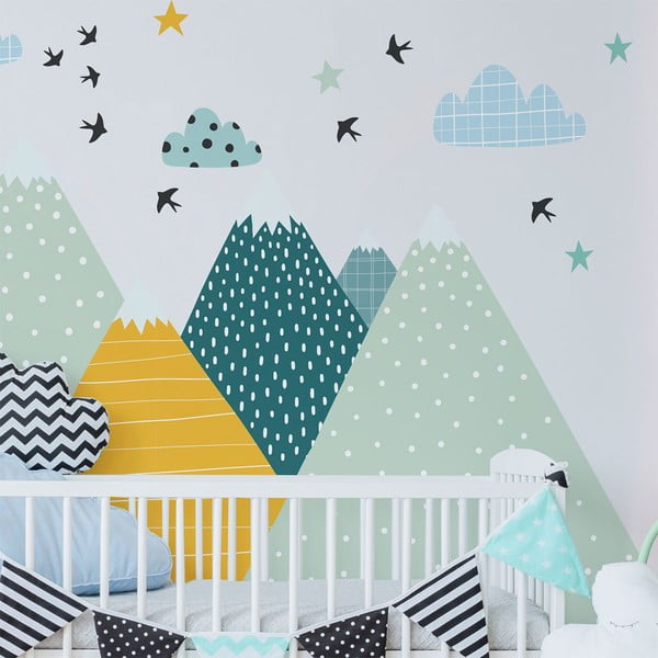 Nástenná samolepka Ambiance Giant Kid Sticker Scandinavian Mountains Ziska-image-4