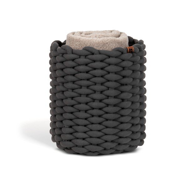 Látkový košík ø 25x25 cm Peach Skin Round M – Bigso-image-4