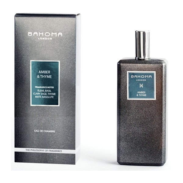 Interiérový sprej s vôňou jantáru a tymianu Bahoma London, 100 ml