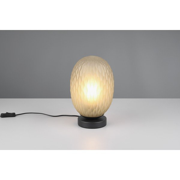 Zelená stolová lampa so skleneným tienidlom (výška  28,5 cm) Facette – Trio-image-3