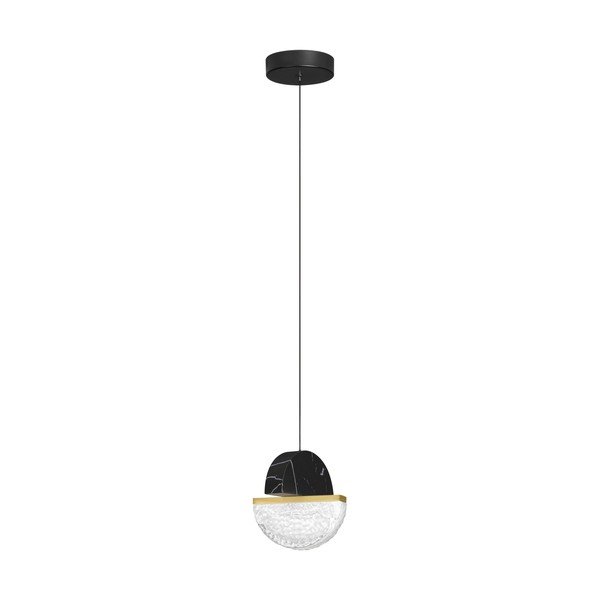 Čierne kovové LED závesné svietidlo so stmievačom ø 16 cm Dorin – Nova Luce