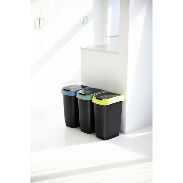 Odpadkový kôš z recyklovaného plastu 10 l Twist - Rotho-image-1