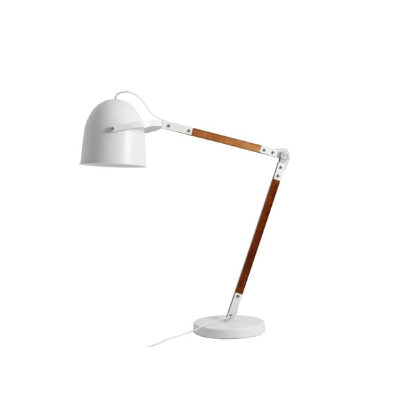 Stojacia lampa s bielym tienidlom Custom Form Hubert