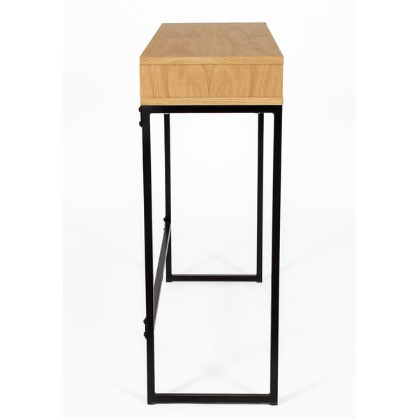 Pracovný stôl s doskou v dubovom dekore 35x100 cm Frame – Woodman-image-3