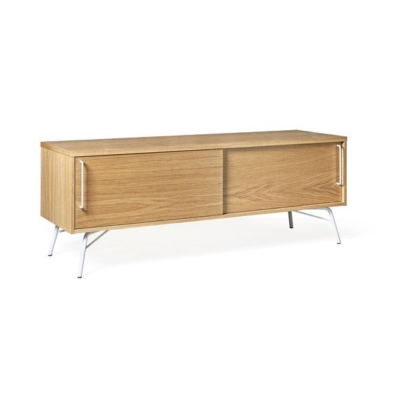 TV stolík s bielymi nohami Woodman Ashburn-image-2
