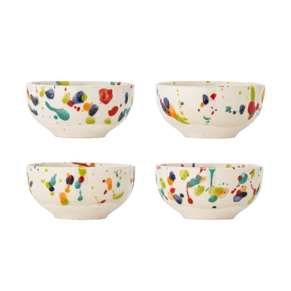 Krémové misky v súprave 4 ks z kameniny 300 ml Freckles – Bloomingville
