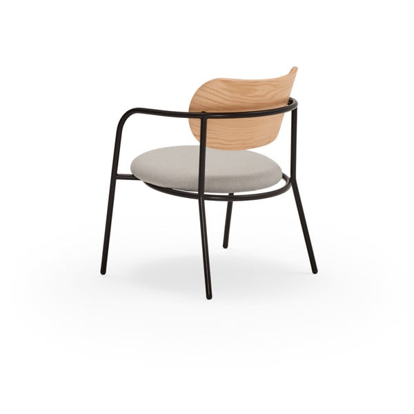 Sivé kreslo v dekore duba Eclipse - Teulat-image-3