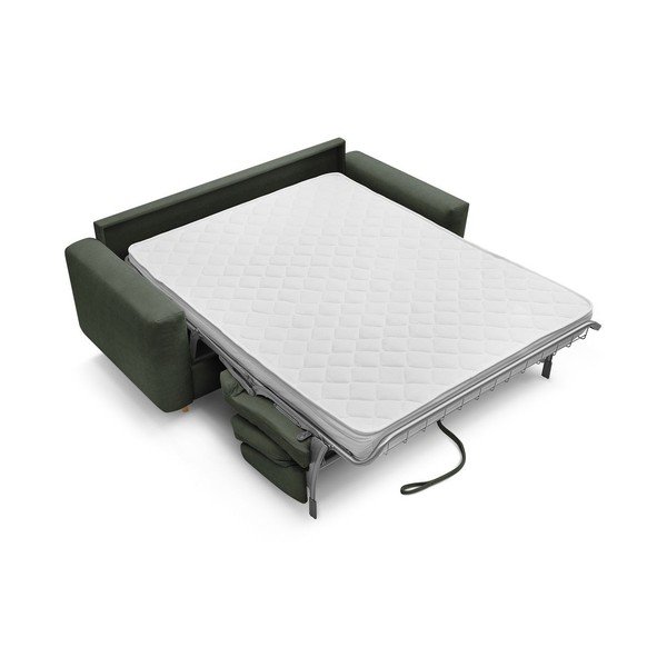 Zelená pohovka na každodenné spanie/rozkladacia 200 cm Cocoone – Bobochic Paris-image-3