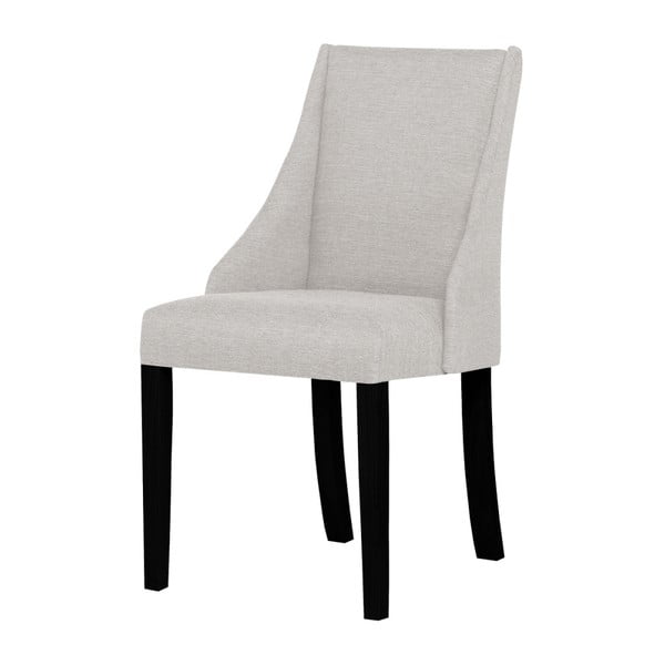 Krémovobiela stolička s čiernymi nohami Ted Lapidus Maison Absolu