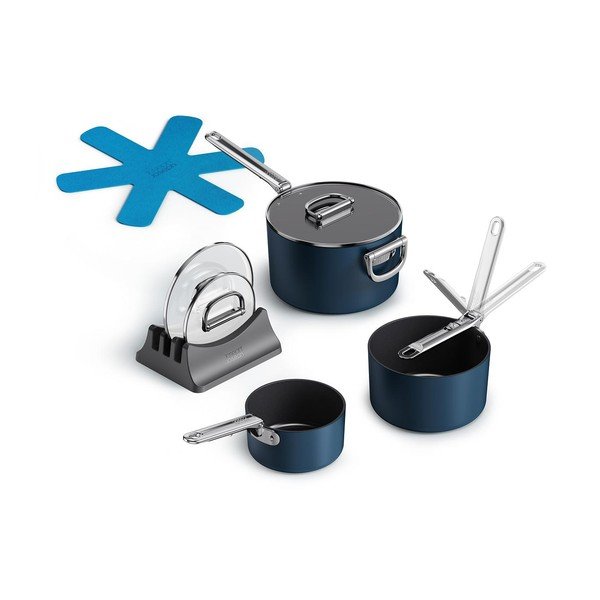 Hrnce v súprave 3 ks s pokrievkou/s keramickým povrchom na indukciu Space – Joseph Joseph