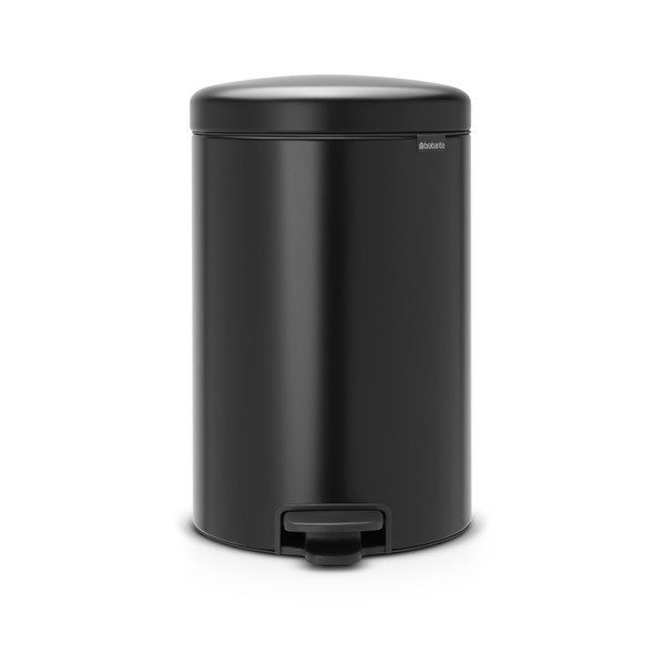 Matne čierny pedálový oceľový odpadkový kôš 20 l NewIcon – Brabantia